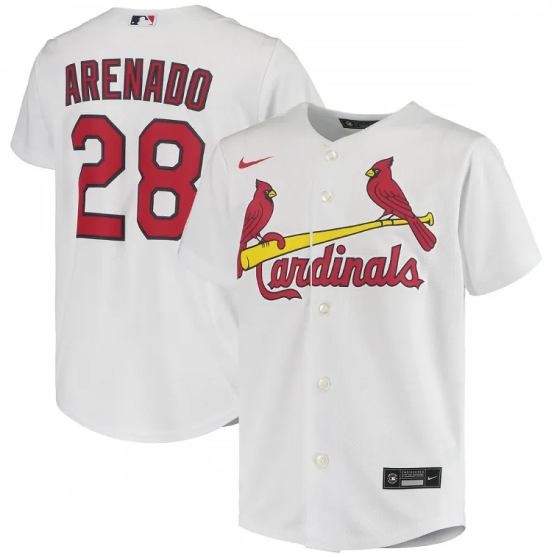 Nolan Arenado St. Louis Cardinals Nike Youth Alternate Replica Player Jersey – White
