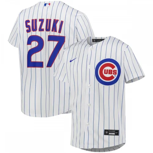 Seiya Suzuki Chicago Cubs Nike Youth Alternate Replica Player Jersey - Branco