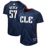 Shane Bieber Cleveland Guardians Nike Youth 2024 City Connect Limited Jersey - Navy Shane Bieber Cleveland Guardians Nike Youth 2024 City Connect Limited Jersey – Navy