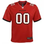 Camisola de jogo personalizada para jovens da Nike Tampa Bay Buccaneers - Vermelho