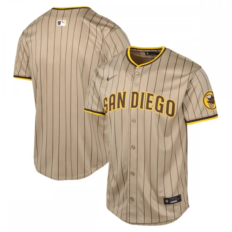 San Diego Padres Nike Youth Alternate Limited Jersey – Tan