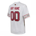 Maglia da gioco personalizzata Nike Arizona Cardinals per ragazzi - Bianca