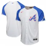 Maglia da basket Nike City Connect Limited per ragazzi degli Atlanta Braves - Bianca