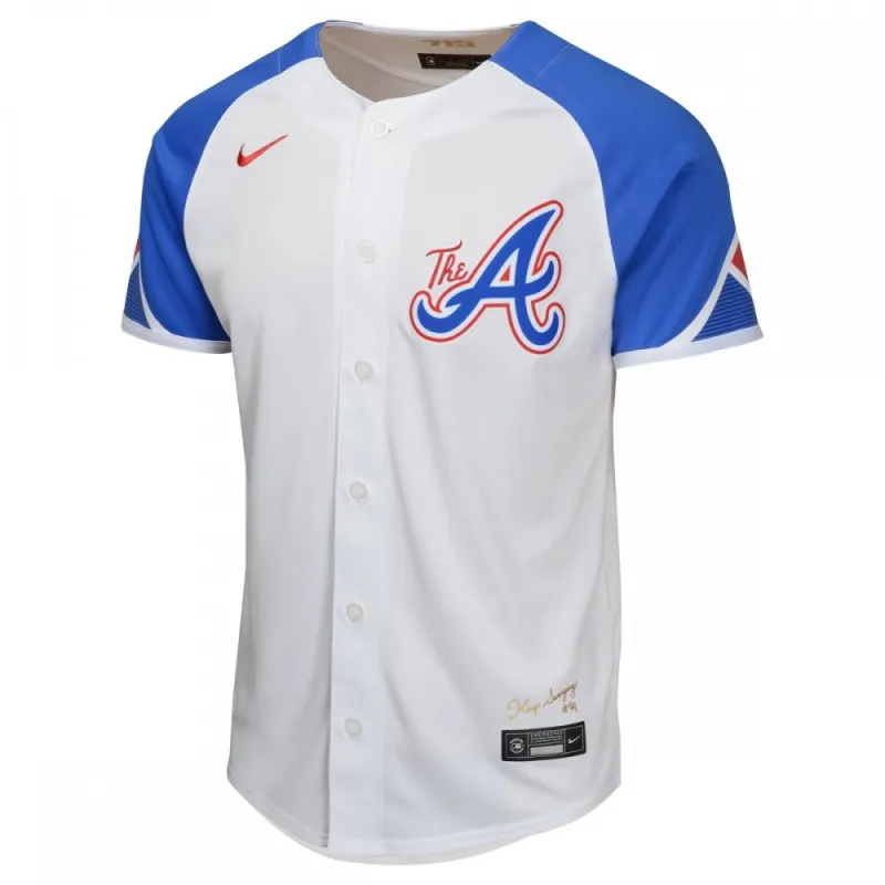 Maglia da basket Nike City Connect Limited per ragazzi degli Atlanta Braves - Bianca