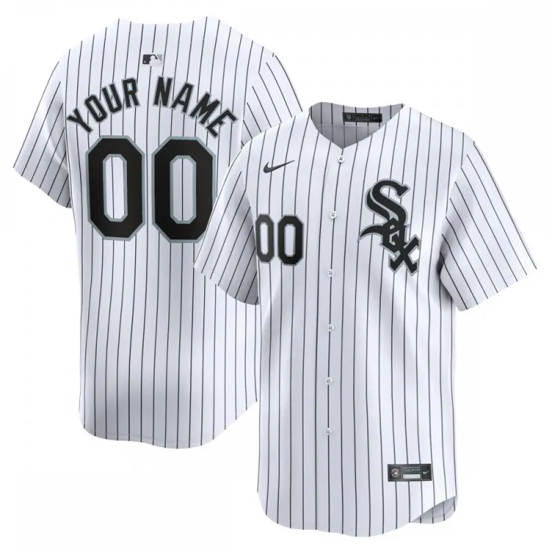 Chicago White Sox Nike Youth Home Limited Custom Jersey - Branco