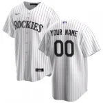 Colorado Rockies Nike Youth Home Replica Custom Jersey - White Colorado Rockies Nike Youth Home Replica Custom Jersey – White