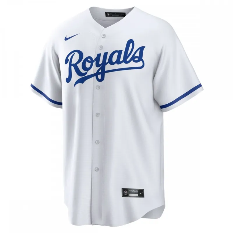 Kansas City Royals Nike Youth Replica Custom Jersey – White