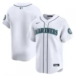 Camisola limitada Nike Youth Home dos Seattle Mariners - Branco Camisola limitada para casa dos Seattle Mariners Nike Youth - Branco
