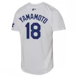Yoshinobu Yamamoto Los Angeles Dodgers Nike Youth Home Limited Player Jersey - Weiß