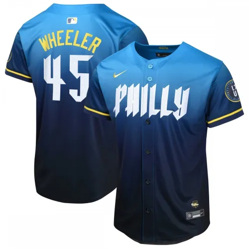 Zack Wheeler Philadelphia Phillies Nike Youth 2024 City Connect Maglia da giocatore limitata - Blu