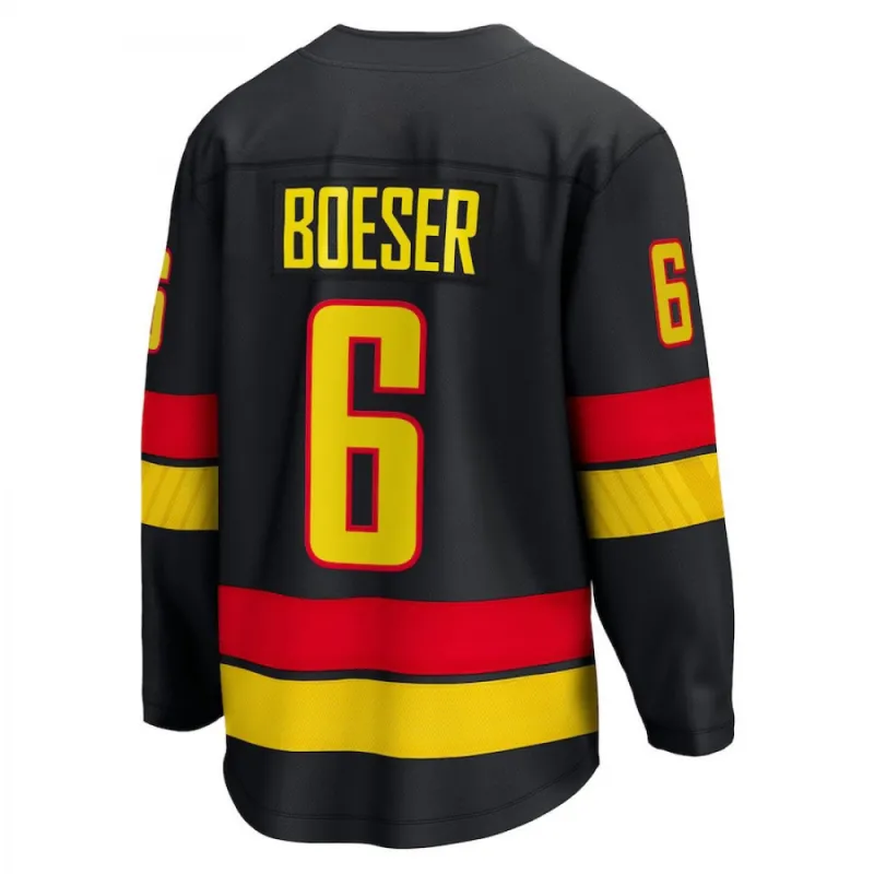 Vancouver Canucks Brock Boeser #6 Black Alternate Premium Jersey