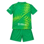 26/27 Barcelona Goalkeeper Kids Kit – Green — flat lay back