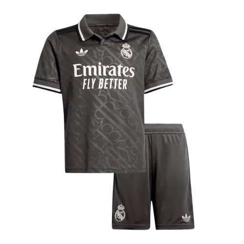 Real Madrid Third Away Kids Soccer Jerseys Kit 2024/25