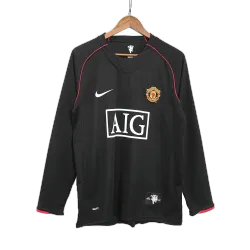 Vintage Soccer Jersey Retro Manchester United Away Long Sleeve 2007/08 - product photo Vintage Soccer Jersey Retro Manchester United Away Long Sleeve 2007/08 product image