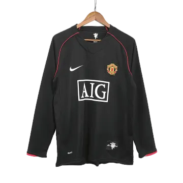 Vintage Soccer Jersey Retro Manchester United Away Long Sleeve 2007/08