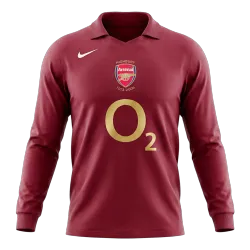 Retro Soccer Jersey Arsenal Home Long Sleeve 2005/06 - product photo US21.99 - Retro Soccer Jersey Arsenal Home Long Sleeve 2005/06