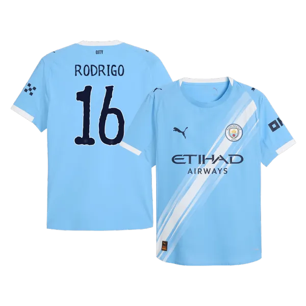 RODRIGO #16 Manchester City 2025 Player Version soccer jersey - A-Grade Quality Detail View