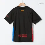 Barcelona Away Kids Soccer Jerseys Kit 2024/25 Spotify Logo Without Text