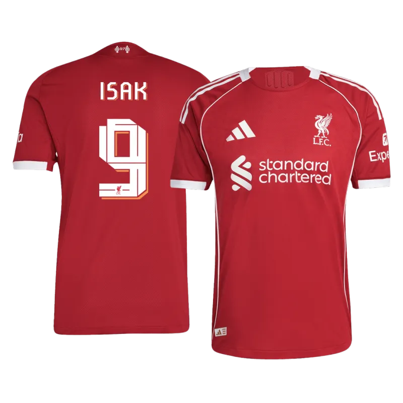 ISAK #9 Liverpool Home Premium Soccer Jersey 2025/26
