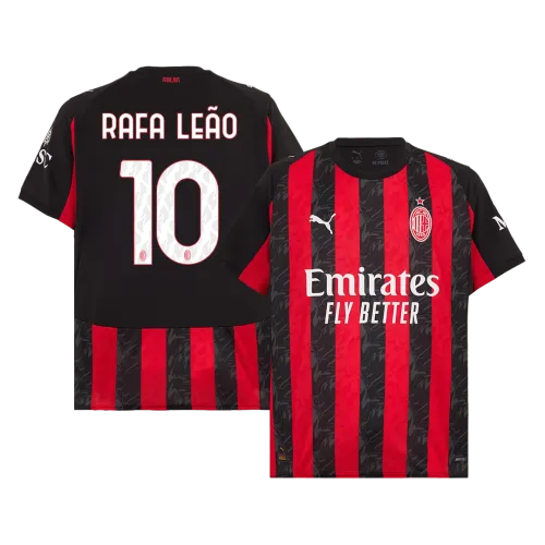 RAFA LEÃO #10 AC Milan Home Men's Soccer Jersey 2025/26