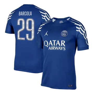 BARCOLA #29 PSG Fourth Away Men's Soccer Jersey 2024/25 -UCL