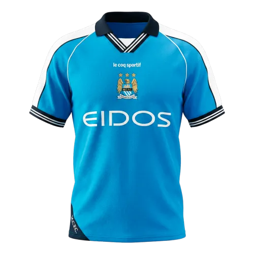 Retro Soccer Jersey Manchester City Home 1999/01