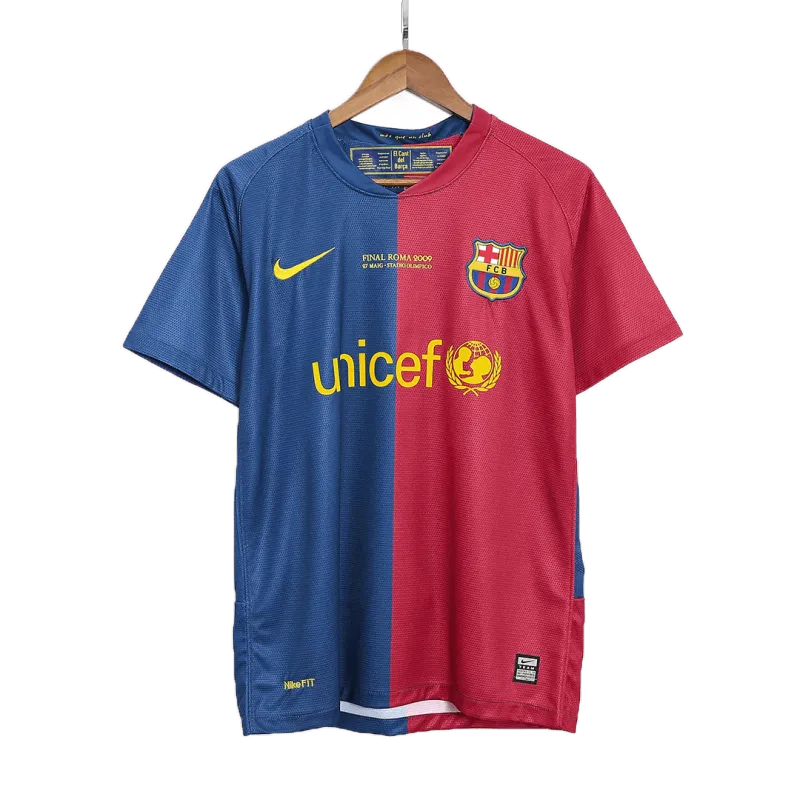 Vintage Soccer Jersey Retro MESSI #10 Barcelona Home 2008/09 UCL