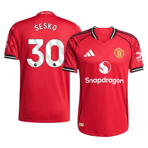 SESKO #30 Manchester United Home Premium Soccer Jersey 2025/26