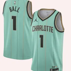 Maillot Swingman pour homme BALL #1 des Charlotte Hornets - Édition « City » - photo du produit BALL #1 Maillot Swingman pour homme des Charlotte Hornets - Édition « City » : image du produit