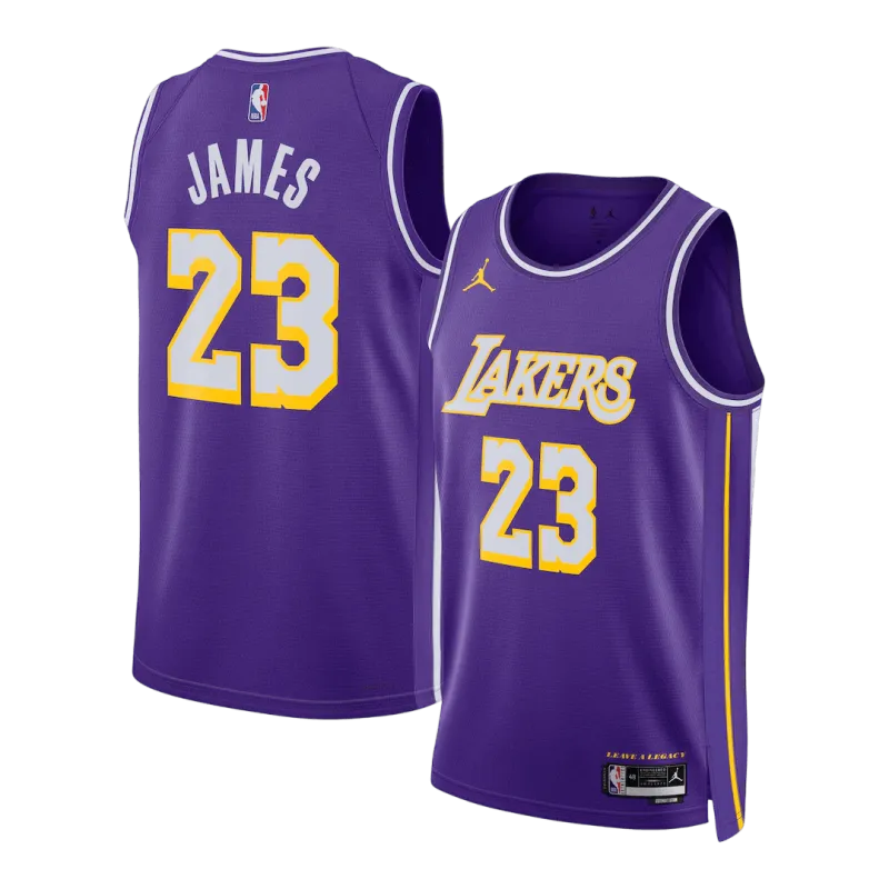 James #23 Los Angeles Lakers Men’s Swingman Jersey – Statement Edition