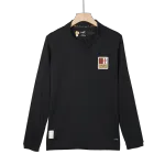 Jersey de futebol de manga comprida do guarda-redes do Milan 2024/25 Preto 125º Aniversário