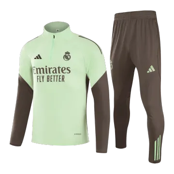 Real Madrid 1/4 Zip Tracksuit 2025/26 Green