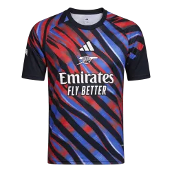 Camiseta de fútbol pre-partido del Arsenal 2025/26 Azul y Roja - foto del producto US16.99 - Arsenal Pre-Match Soccer Jersey 2025/26 Blue&Red