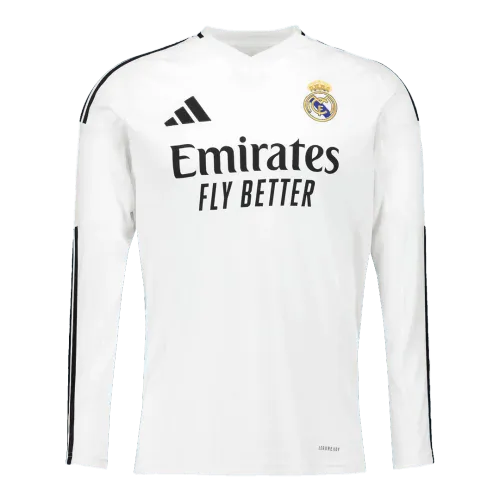 Real Madrid Home Long Sleeve Men's Soccer Jersey 2024/25