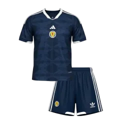 Scotland Football Kit Youth 2026 World Cup Home - product photo Scotland Football Kit Youth 2026 World Cup Home front view, showing national crest.