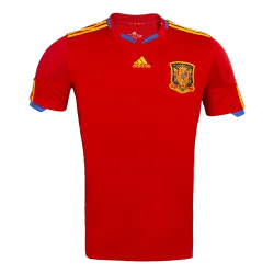 Vintage Soccer Jersey Retro Spain Home 2010 World Cup - product photo Vintage Men's Soccer Jersey Retro Spain Home 2010 World Cup front view, classic red design.