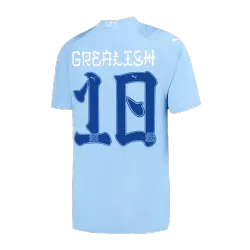 GREALISH #10 Manchester City Home Soccer Jersey 2023/24 - product photo US16.99 - GREALISH #10 Manchester City Home Soccer Jersey 2023/24