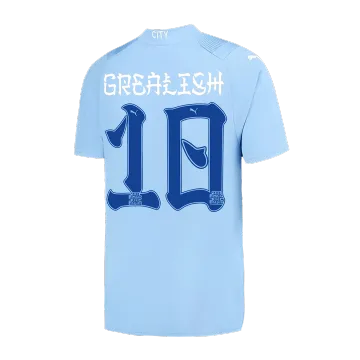 GREALISH #10 Manchester City Home Soccer Jersey 2023/24