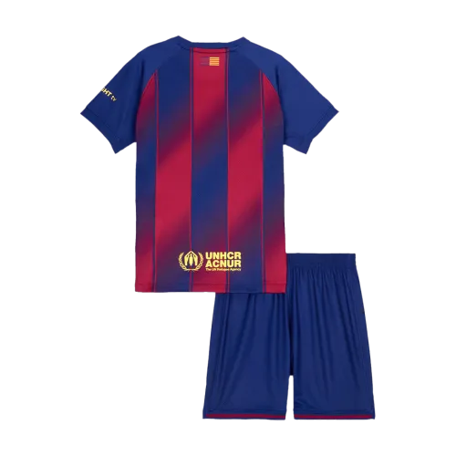 Barcelona Home Kids Soccer Jerseys Kit 2025/26