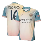 RODRIGO #16 Manchester City Fourth Away Soccer Jersey 2024/ Definitely City (UCL)