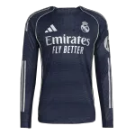 Spieler Version Real Madrid Auswärts Langarm Fußballtrikot 2025/26 Spieler Version Real Madrid Auswärts Langarm Fußball Trikot 2025/26