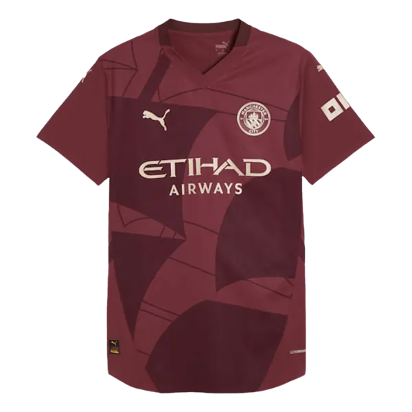 Voetbalshirt Manchester City (spelersversie) – A-kwaliteit, detailweergave