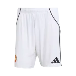 Calções de futebol do Manchester United (jogo em casa) 2025/26 Manchester United Home Soccer Shorts 2025/26