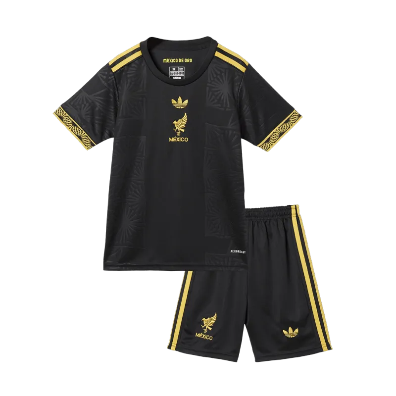 Mexico Third Away Kids Soccer Jerseys Kit 2025 Gold Cup