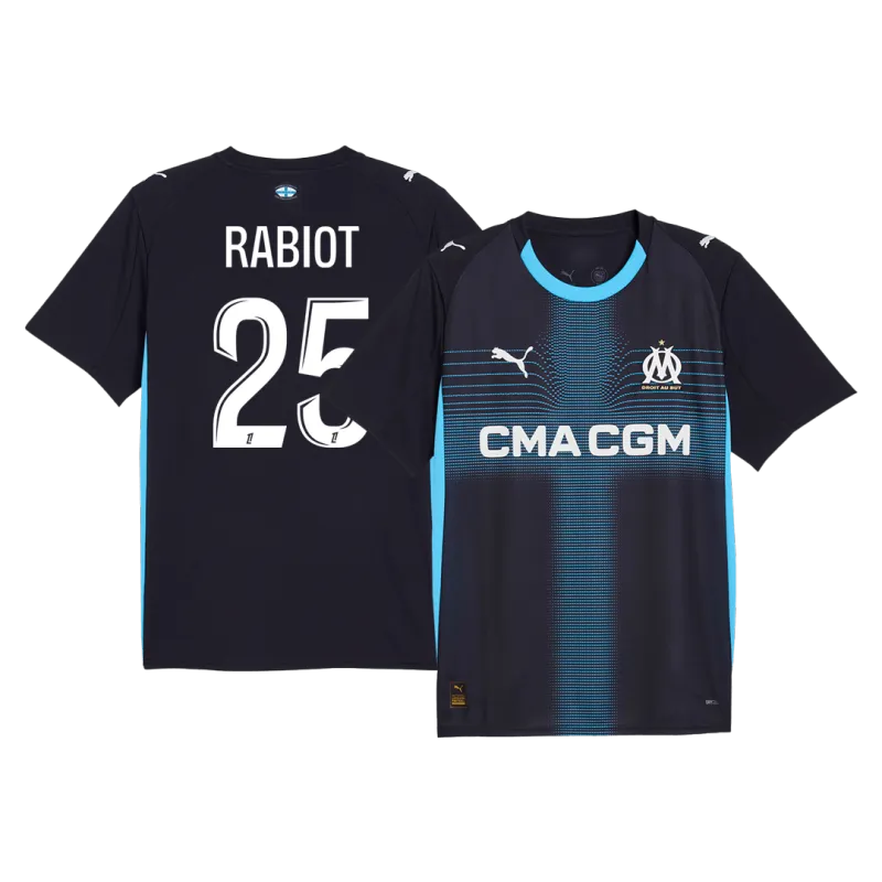 RABIOT #25 Marsiglia Maglia da Calcio Away 2025/26