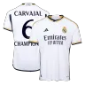 CARVAJAL #6 CHAMPIONS Real Madrid Home Authentic Soccer Jersey 2023/24