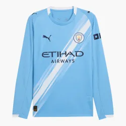 25/26 Manchester City Home Long Sleeve Jersey - product photo US17.99 - 25/26 Manchester City Home Long Sleeve Jersey