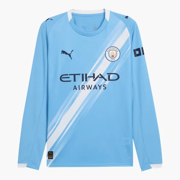 Manchester City 25/26 home long sleeve jersey - A-Grade Quality Detail View
