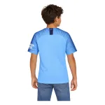 18/19 Manchester City Retro Home Kids Jersey — AI model preview, upper-body back view