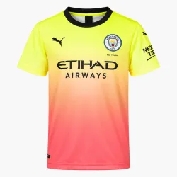 19/20 Manchester City Retro Third Kids Jersey - product photo 19/20 Manchester City Retro Third Kids Jersey — AI-generated product preview, front view